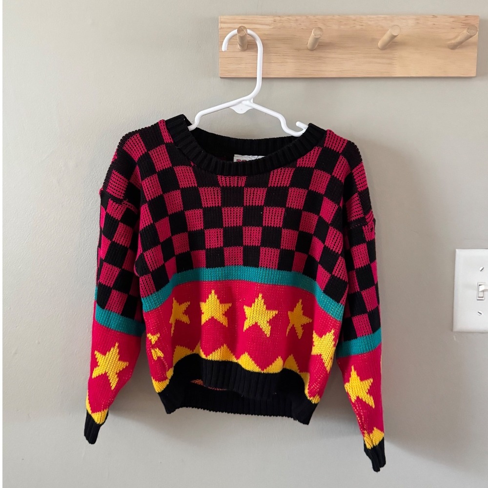 Vintage‎ checkered sweater 3T